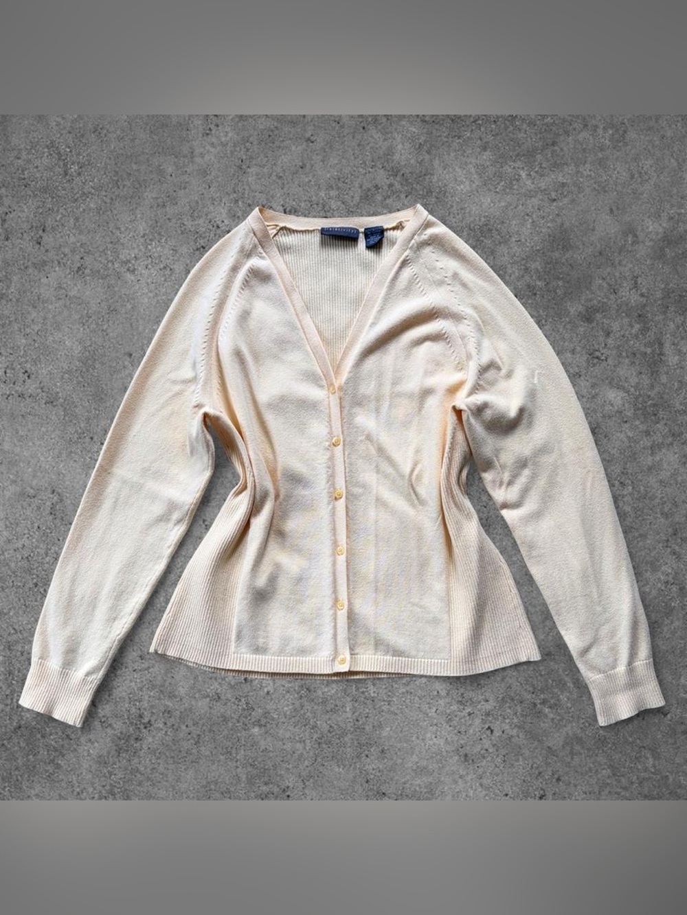 Butter Yellow Cotton Cardigan